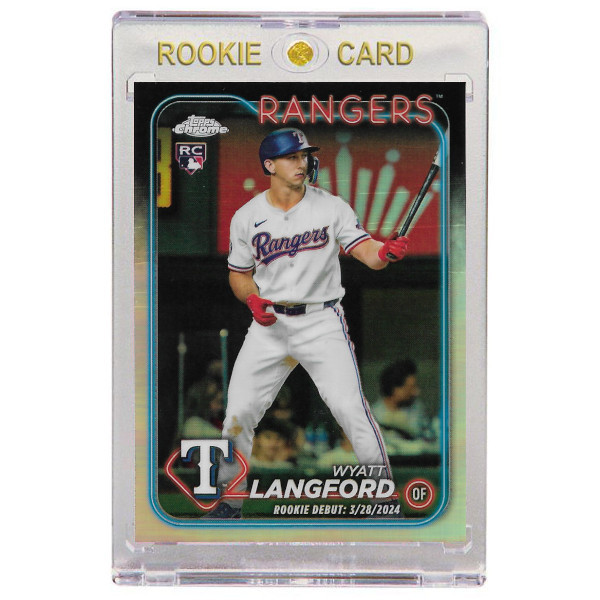 Wyatt Langford Texas Rangers 2024 Topps Chrome Update Refractor # USC37 Rookie Card