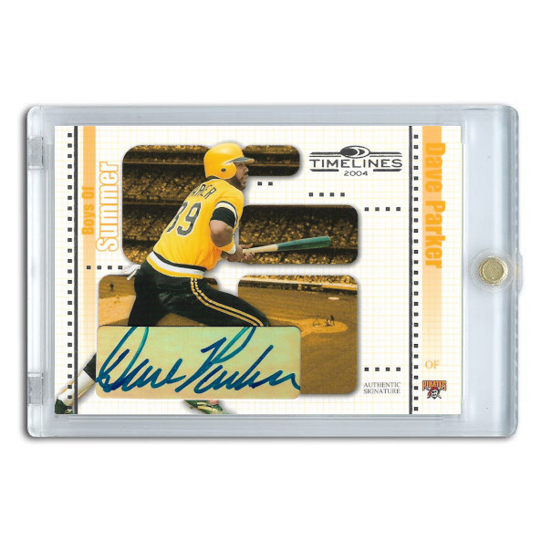 Dave Parker Autographed Card 2004 Donruss Timelines Boys of Summer # 10