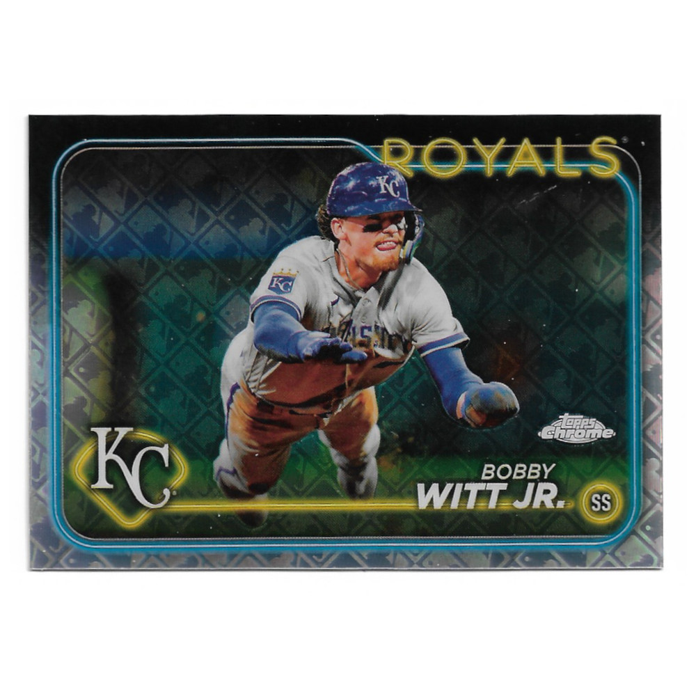 Bobby Witt Jr.2024 Topps Chrome MLB Logo Refractor # 120