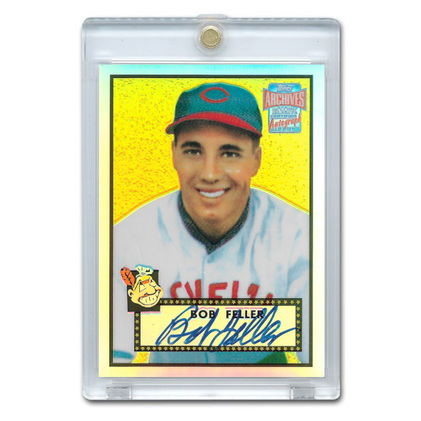 Bob Feller Autographed Card 2001 Topps Archives Reserve # 88