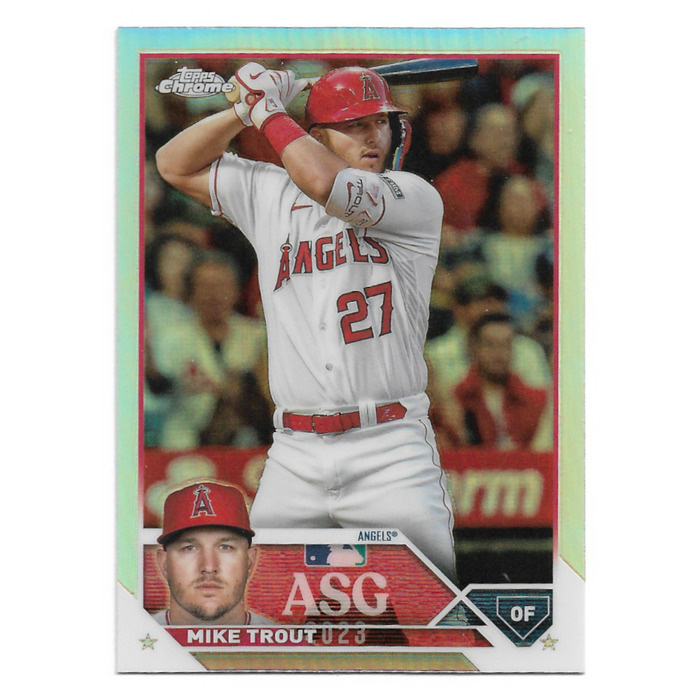 Mike Trout 2023 Topps Chrome All-Star Game Refractor # 18 Mike Trout 2023 Topps Chrome All-Star Game Refractor # 18