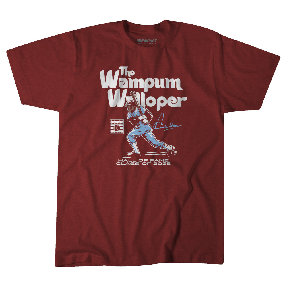 Dick Allen Hall of Fame Inductee Class of 2025 Maroon T-Shirt Dick Allen Hall of Fame Inductee Class of 2025 Maroon T-Shirt