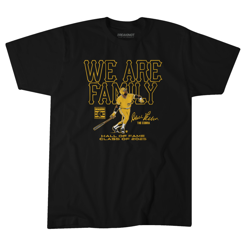 Dave Parker Hall of Fame Inductee Class of 2025 Black T-Shirt