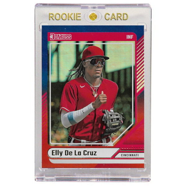 Elly De La Cruz Cincinnati Reds 2023 Donruss Red & Blue # 18 Rookie Card