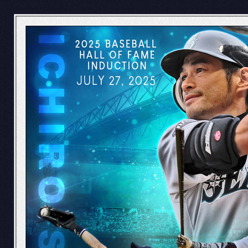 Ichiro Suzuki Class of 2025 Hall of Fame Induction Silver Coin 13 x 16 Legends Photo Mint