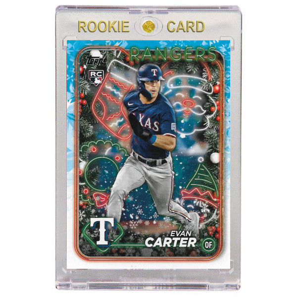 Evan Carter Texas Rangers 2024 Topps Holliday # H141 Rookie Card