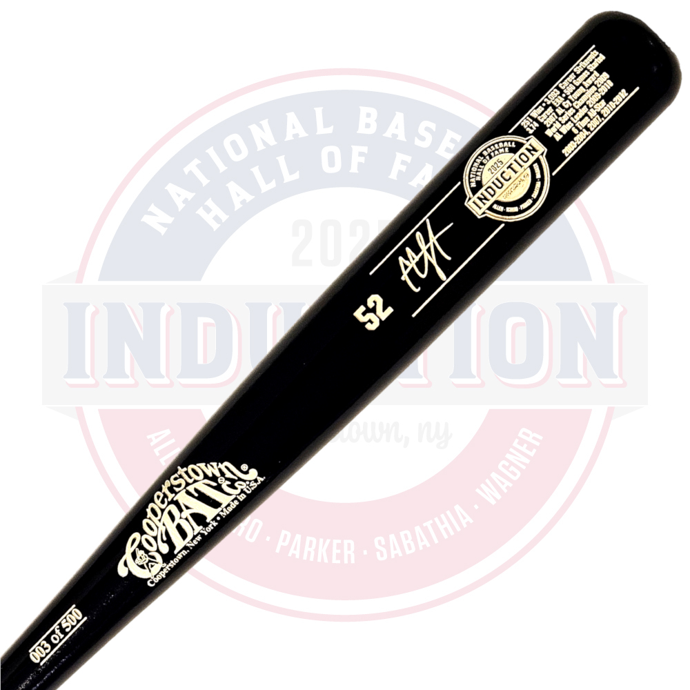 CC Sabathia Baseball Hall of Fame 2025 Induction Limited Edition Full Size 34" Career Stat Bat