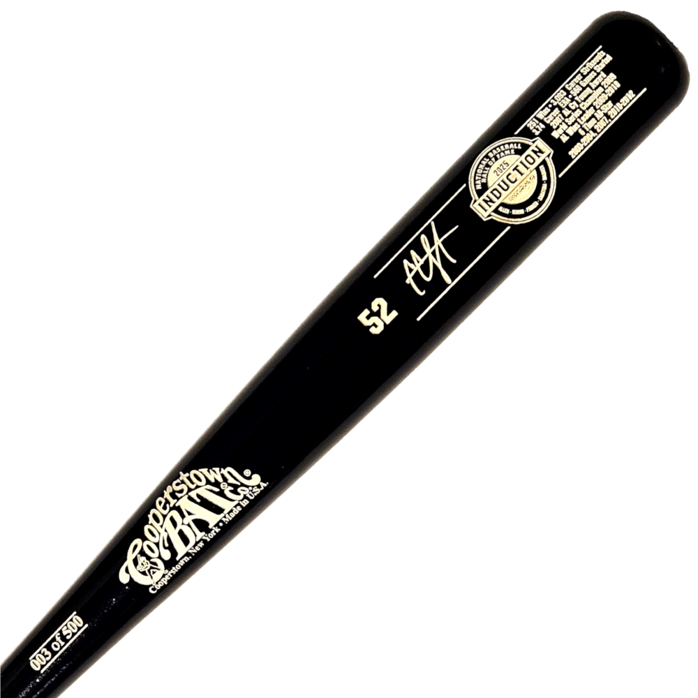 CC Sabathia Baseball Hall of Fame 2025 Induction Limited Edition Full Size 34" Career Stat Bat