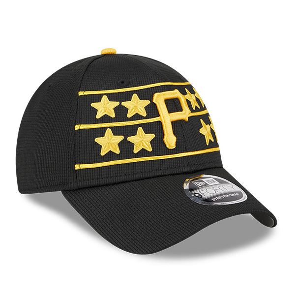 Men's New Era Pittsburgh Pirates Black 2025 Batting Practice 9FORTY M-Crown Adjustable Hat
