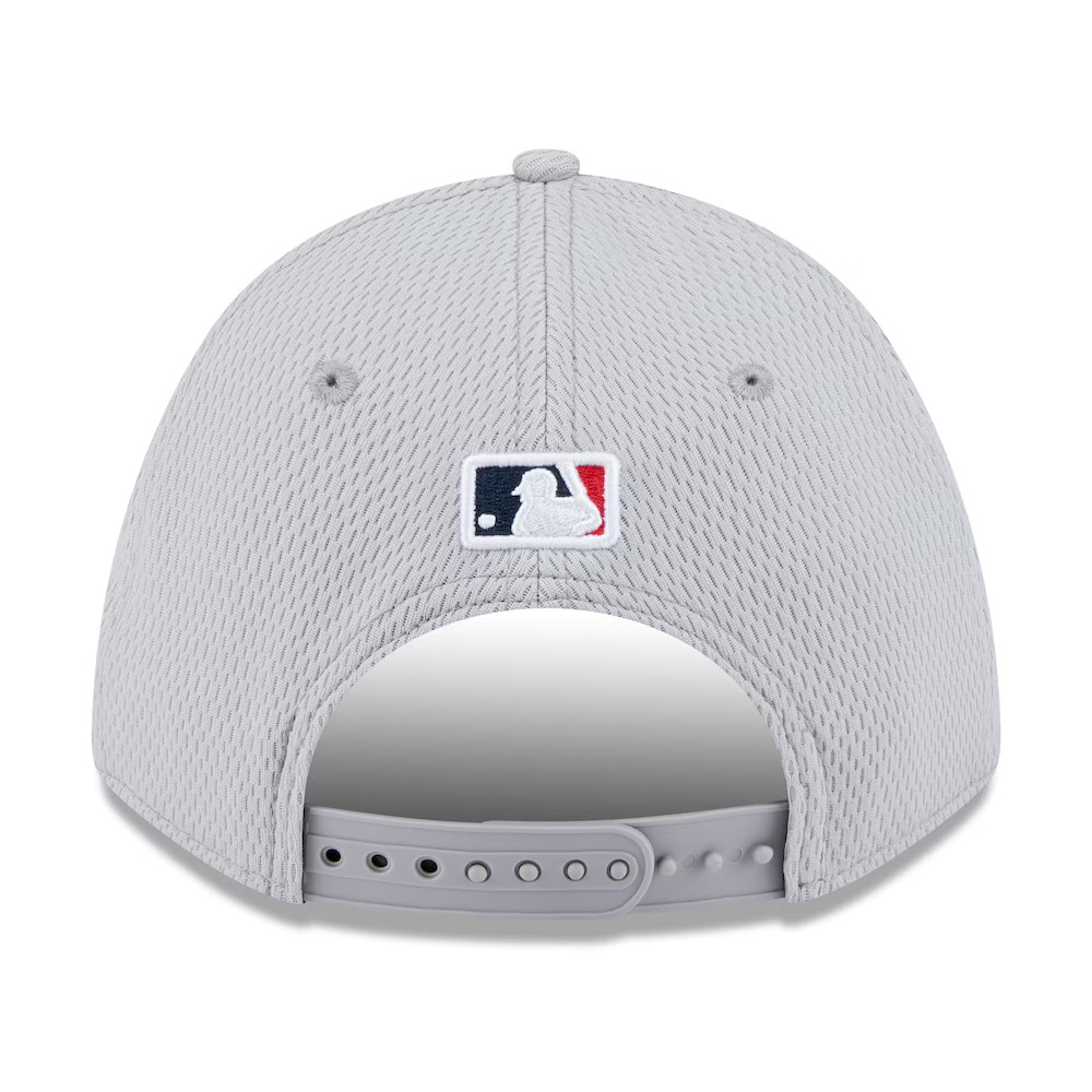Men's New Era Atlanta Braves Gray 2025 MLB Clubhouse 9FORTY M-Crown Adjustable Hat
