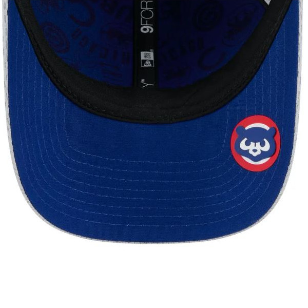 Men's New Era Chicago Cubs Gray 2025 MLB Clubhouse 9FORTY M-Crown Adjustable Hat