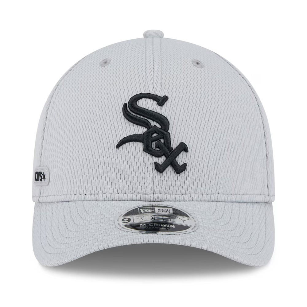 Men's New Era Chicago White Sox Gray 2025 MLB Clubhouse 9FORTY M-Crown Adjustable Hat