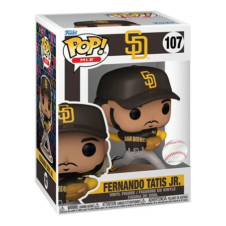 Fernando Tatis Jr. San Diego Padres Funko Pop! Vinyl Figure # 107 Fernando Tatis Jr. San Diego Padres Funko Pop! Vinyl Figure # 107