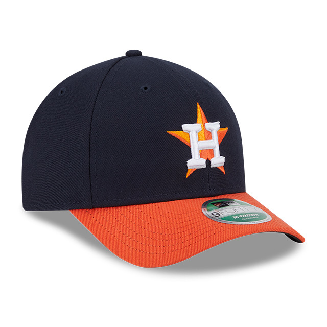 Men's New Era Houston Astros Road Player Replica 9FORTY M-Crown Snapback Adjustable Hat Men's New Era Houston Astros Road Player Replica 9FORTY M-Crown Snapback Adjustable Hat