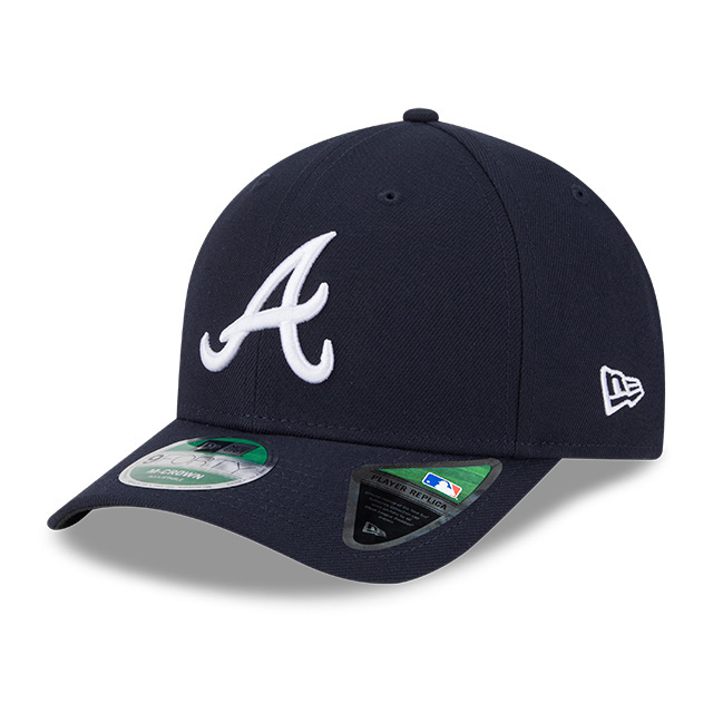Men's New Era Atlanta Braves Road Player Replica 9FORTY M-Crown Snapback Adjustable Hat