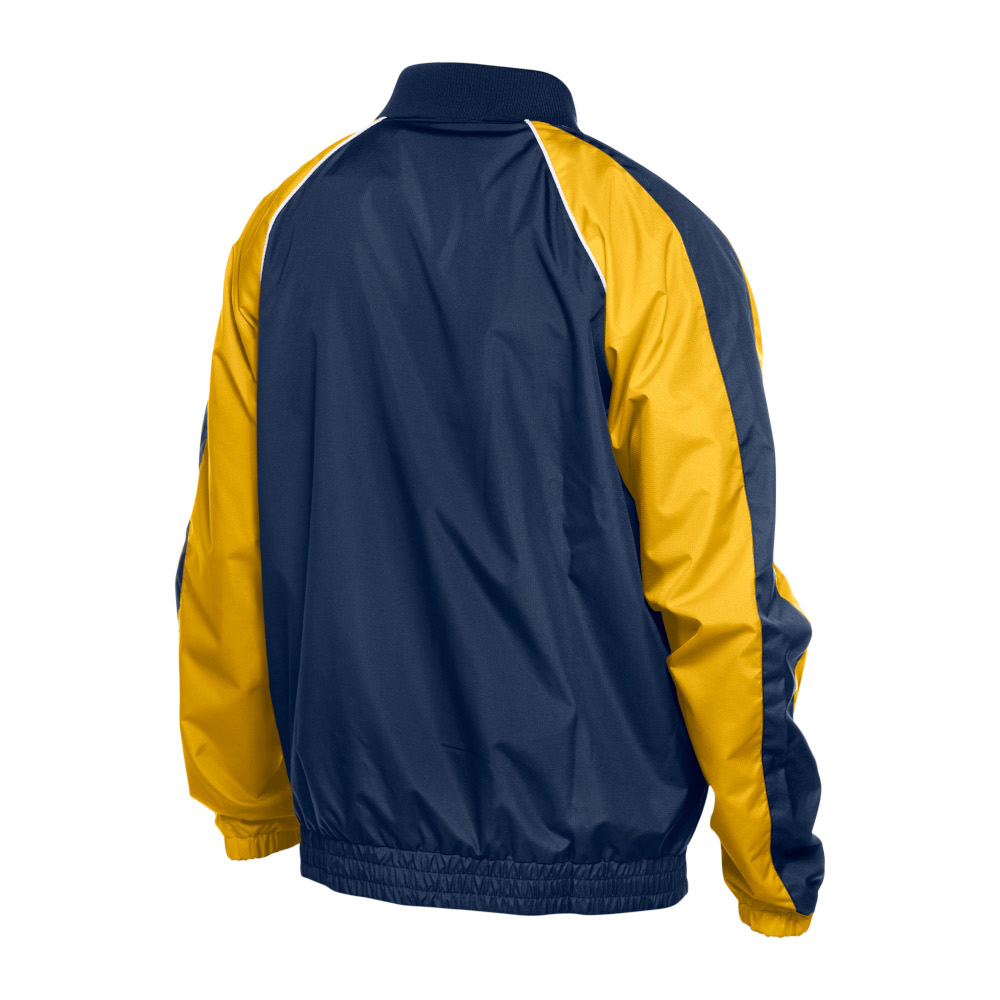 Men's New Era Milwaukee Brewers Navy Ripstop Raglan Quarter-Zip Windbreaker Jacket