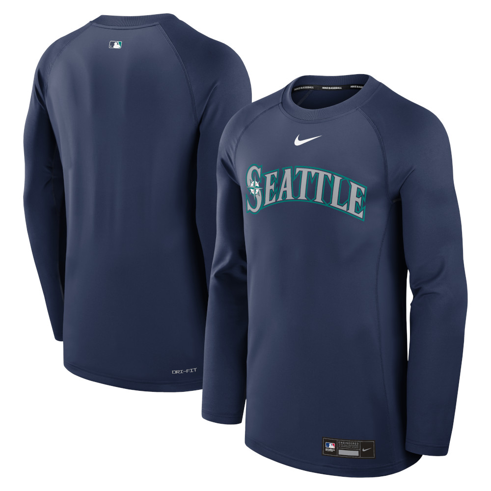 Men's Nike Seattle Mariners Navy Authentic Collection Game Time