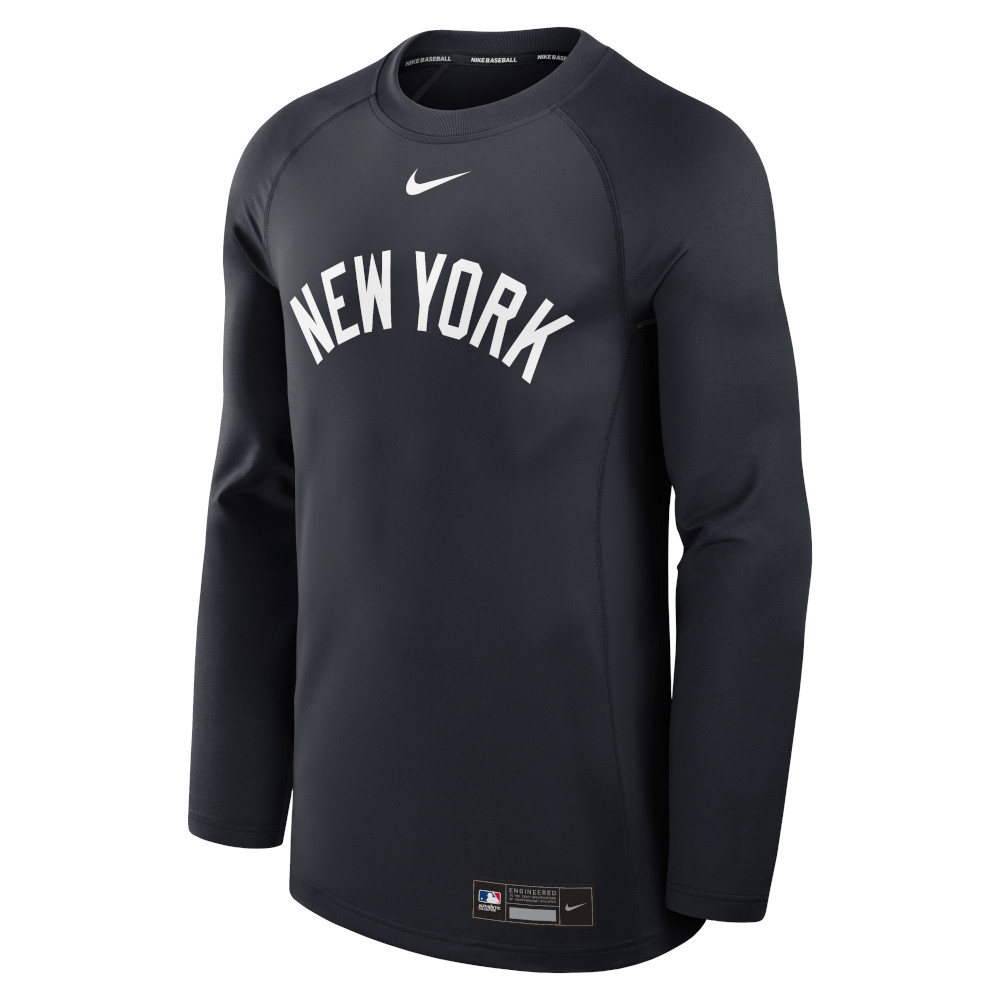 Men's Nike New York Yankees Navy Authentic Collection Game Time Raglan Performance Long Sleeve T-Shirt