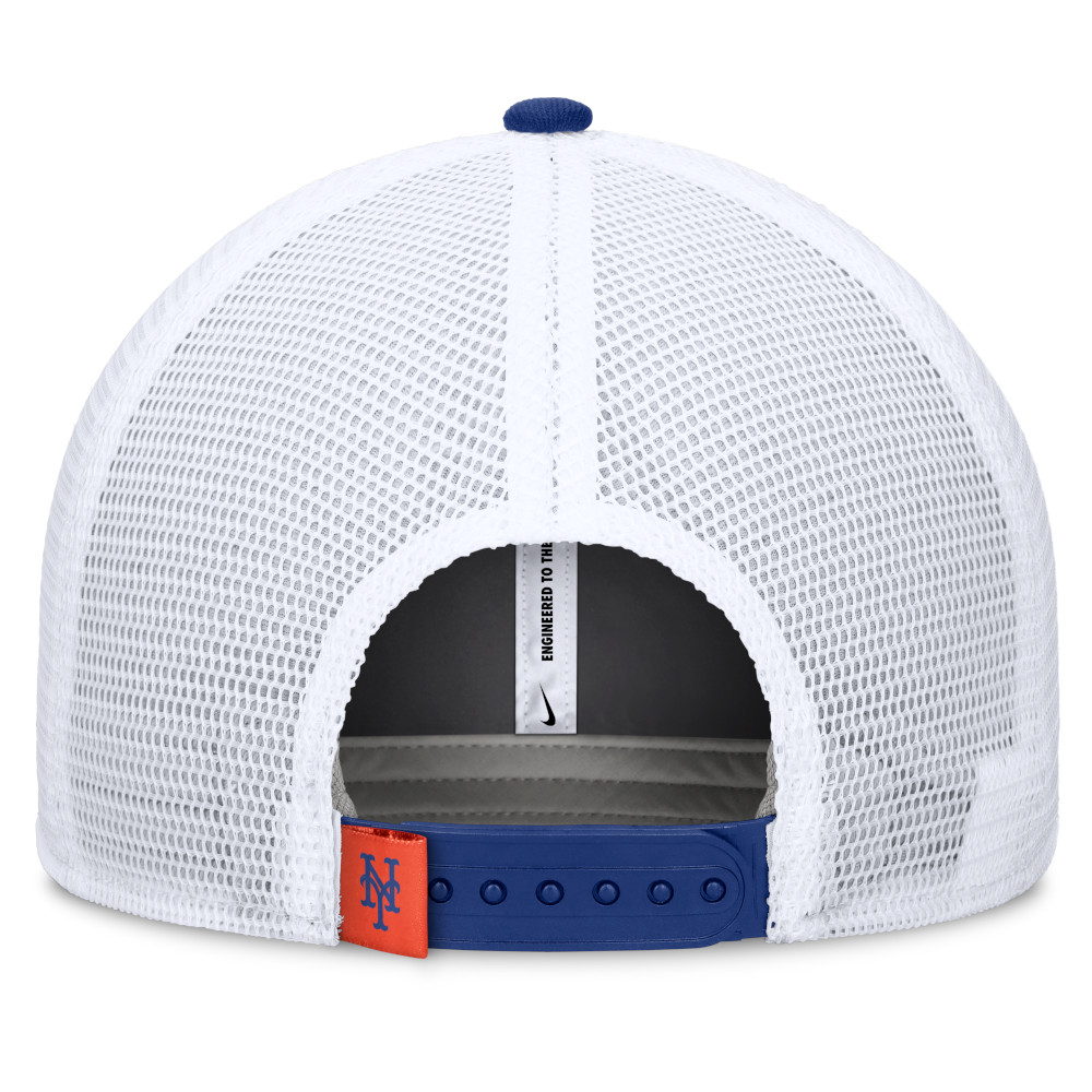 Men's Nike New York Mets Royal and White Rise Trucker Adjustable Hat
