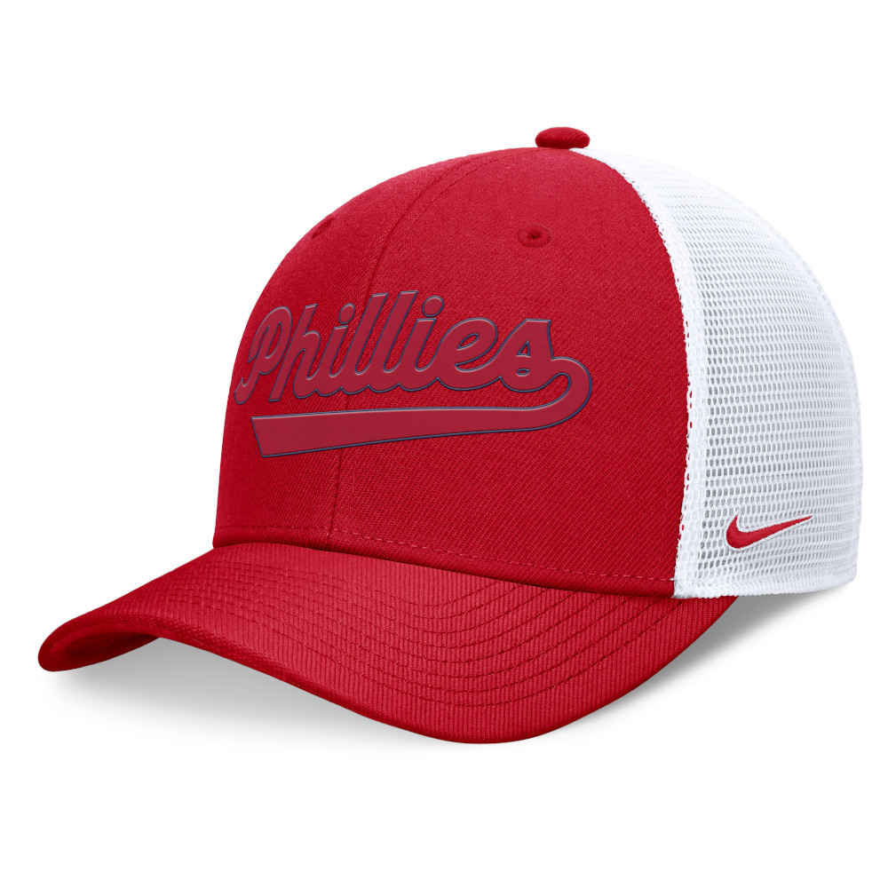 Men's Nike Philadelphia Phillies Red and White Rise Trucker