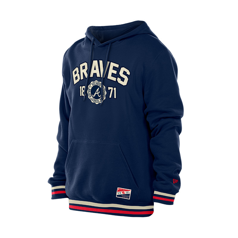 Men’s New Era Atlanta Braves Navy Vintage Hood