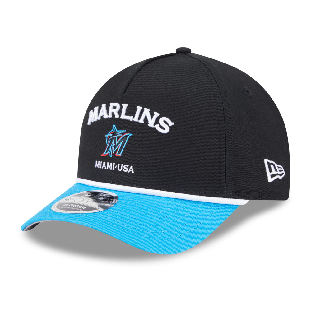 Men’s New Era Miami Marlins 2Tone Rope 9FORTY M-Crown Snapback Adjustable Cap