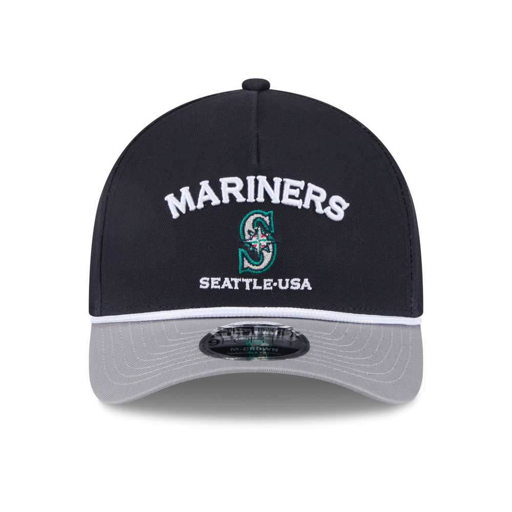 Men’s New Era Seattle Mariners 2Tone Rope 9FORTY M-Crown Snapback Adjustable Cap