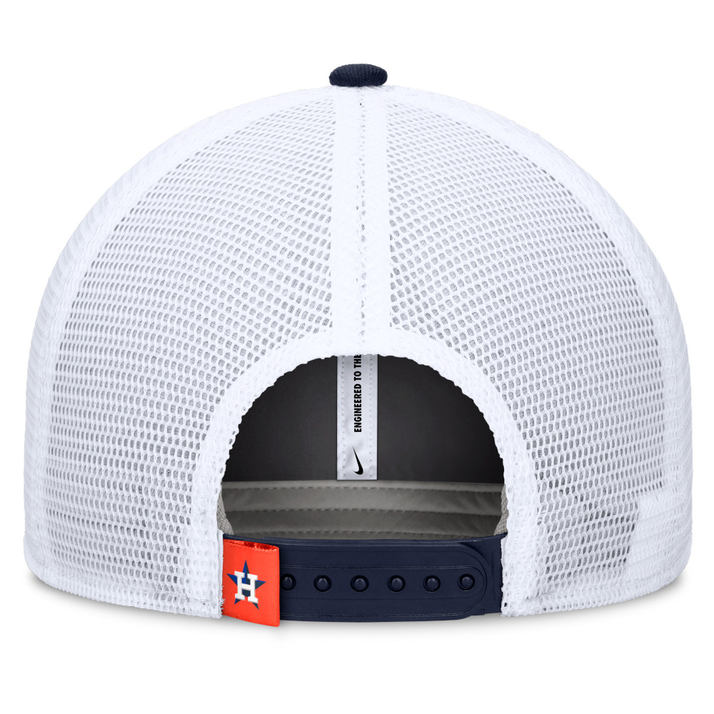 Men's Nike Houston Astros Navy and White Rise Trucker Adjustable Hat