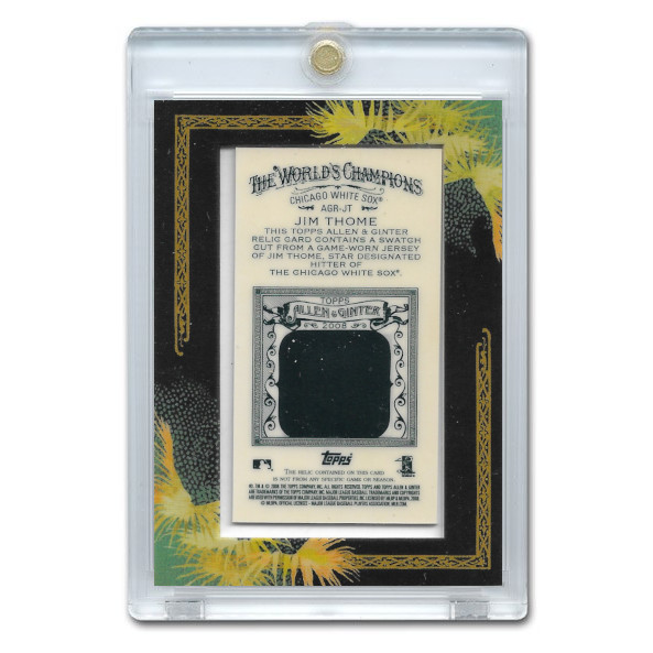 Jim Thome 2008 Topps Allen & Ginter Game Worn Jersey # AGR-JT (white)