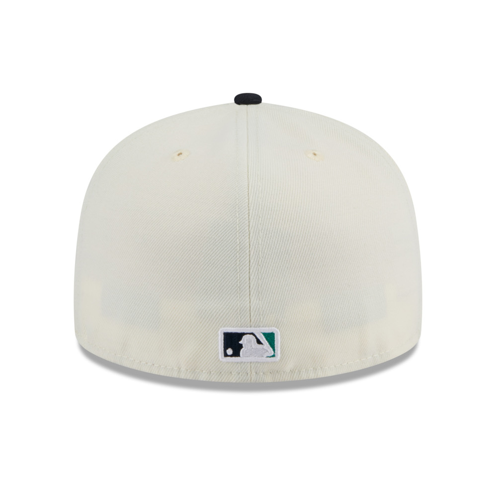 Men’s New Era Seattle Mariners Chrome White and Navy 59FIFTY Fitted Cap