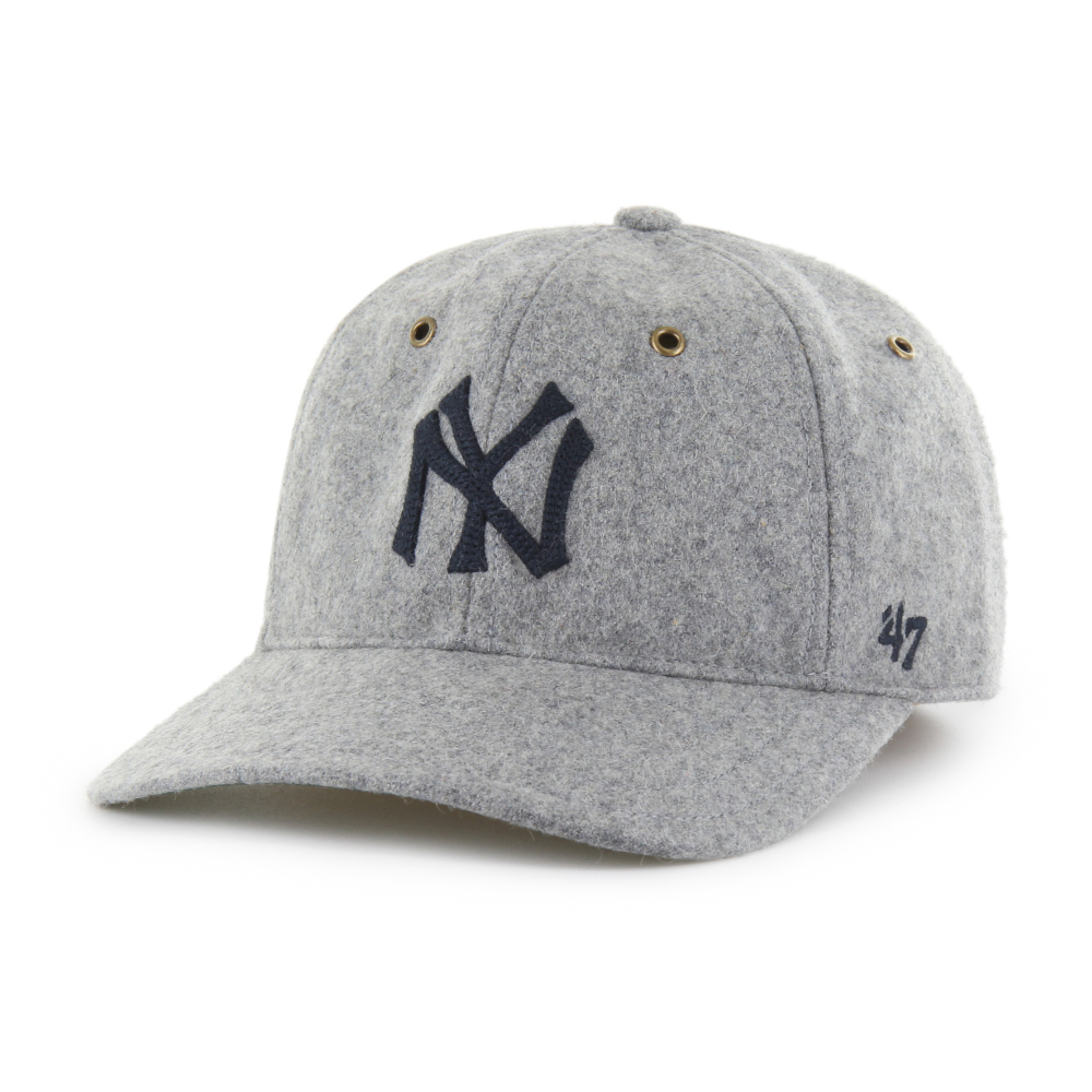Men’s ’47 Brand New York Yankees Grey Woolward Cooperstown Franchise Fitted Cap
