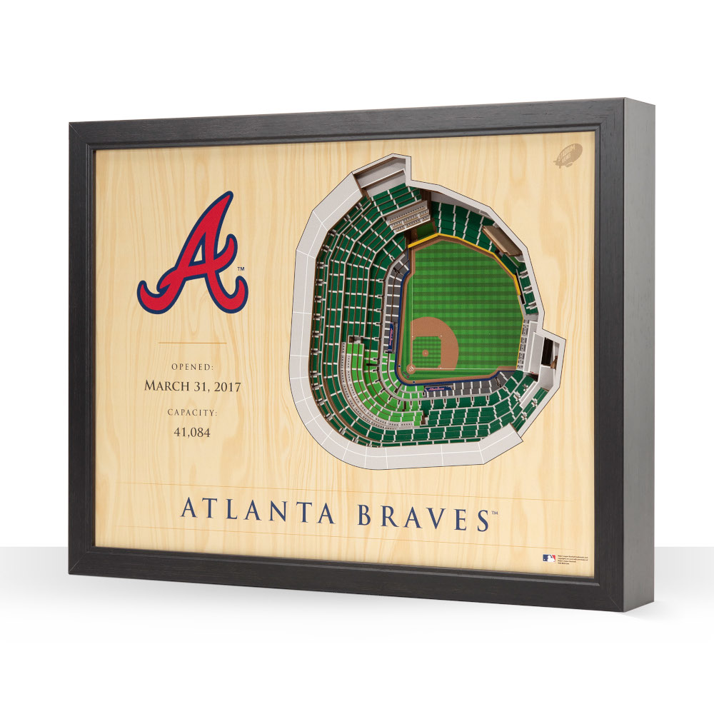 Atlanta Braves 25 Layer 25 x 19 StadiumViews 3D Wall Art Atlanta Braves 25 Layer 25 x 19 StadiumViews 3D Wall Art