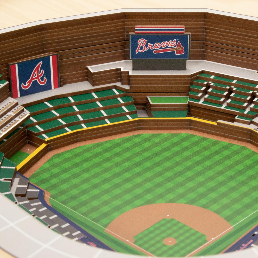 Atlanta Braves 25 Layer 25 x 19 StadiumViews 3D Wall Art Atlanta Braves 25 Layer 25 x 19 StadiumViews 3D Wall Art
