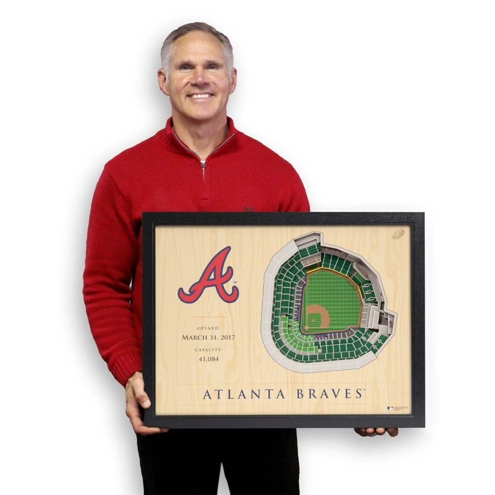 Atlanta Braves 25 Layer 25 x 19 StadiumViews 3D Wall Art Atlanta Braves 25 Layer 25 x 19 StadiumViews 3D Wall Art