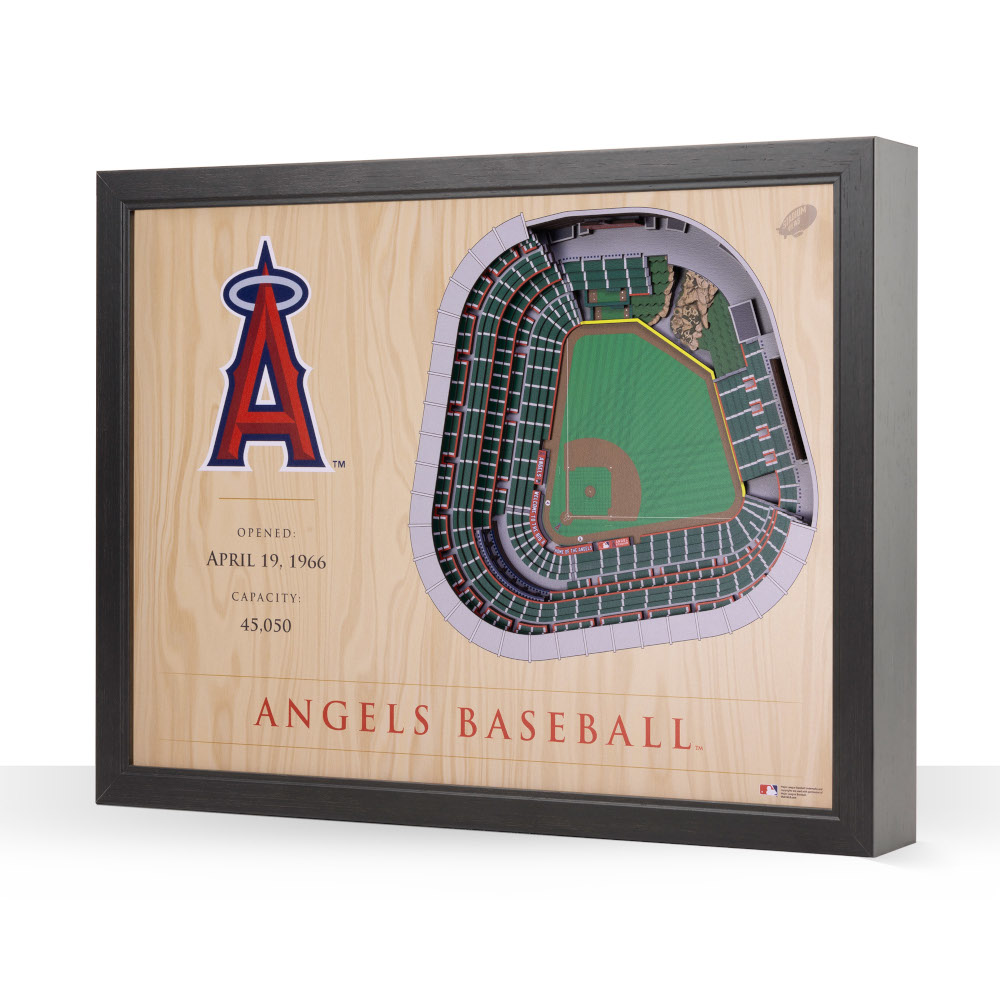 Los Angeles Angels 25 Layer 25 x 19 StadiumViews 3D Wall Art