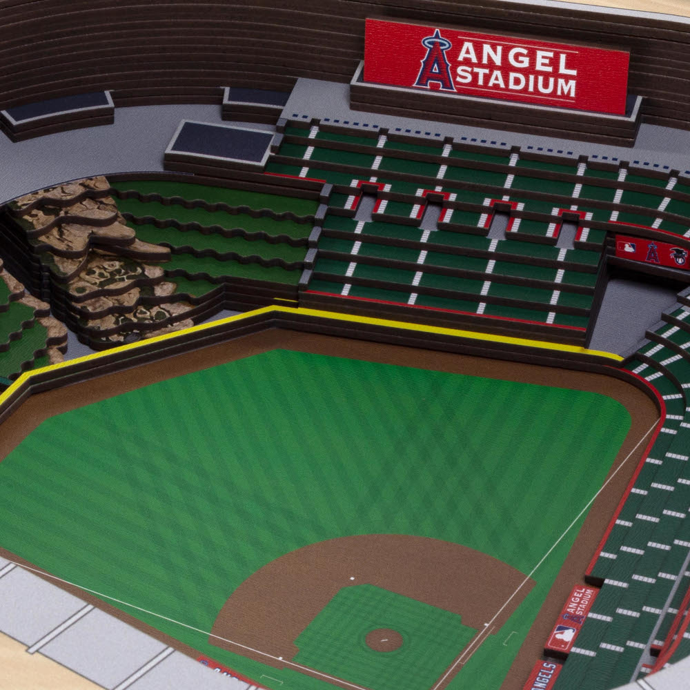 Los Angeles Angels 25 Layer 25 x 19 StadiumViews 3D Wall Art