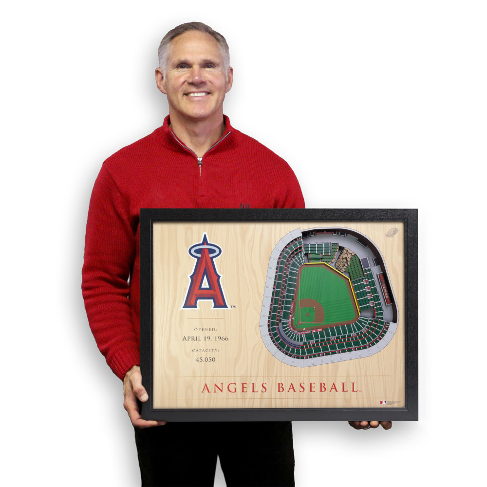 Los Angeles Angels 25 Layer 25 x 19 StadiumViews 3D Wall Art