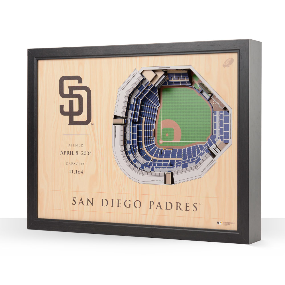 San Diego Padres 25 Layer 25 x 19 StadiumViews 3D Wall Art San Diego Padres 25 Layer 25 x 19 StadiumViews 3D Wall Art