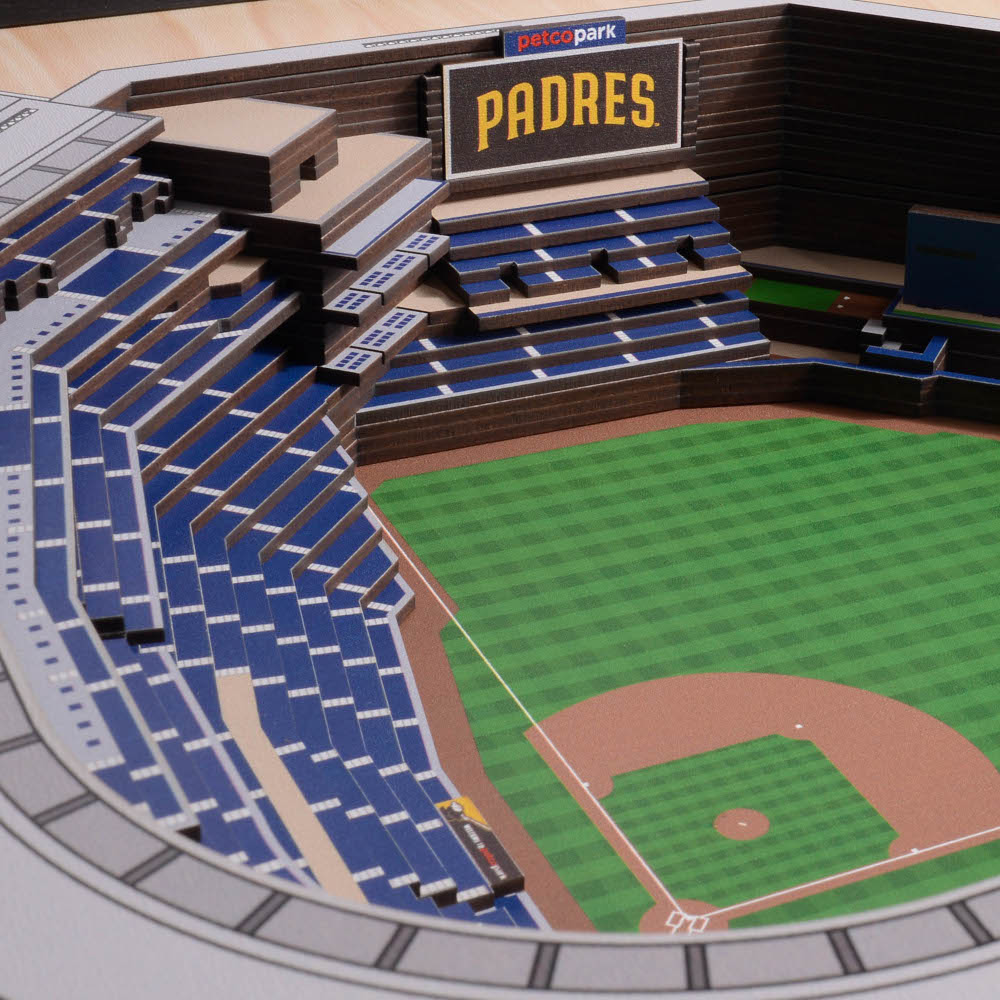 San Diego Padres 25 Layer 25 x 19 StadiumViews 3D Wall Art San Diego Padres 25 Layer 25 x 19 StadiumViews 3D Wall Art