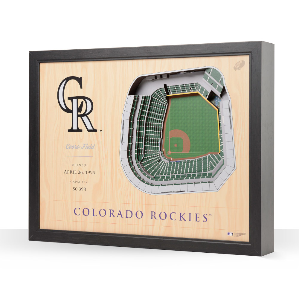 Colorado Rockies 25 Layer 25 x 19 StadiumViews 3D Wall Art Colorado Rockies 25 Layer 25 x 19 StadiumViews 3D Wall Art