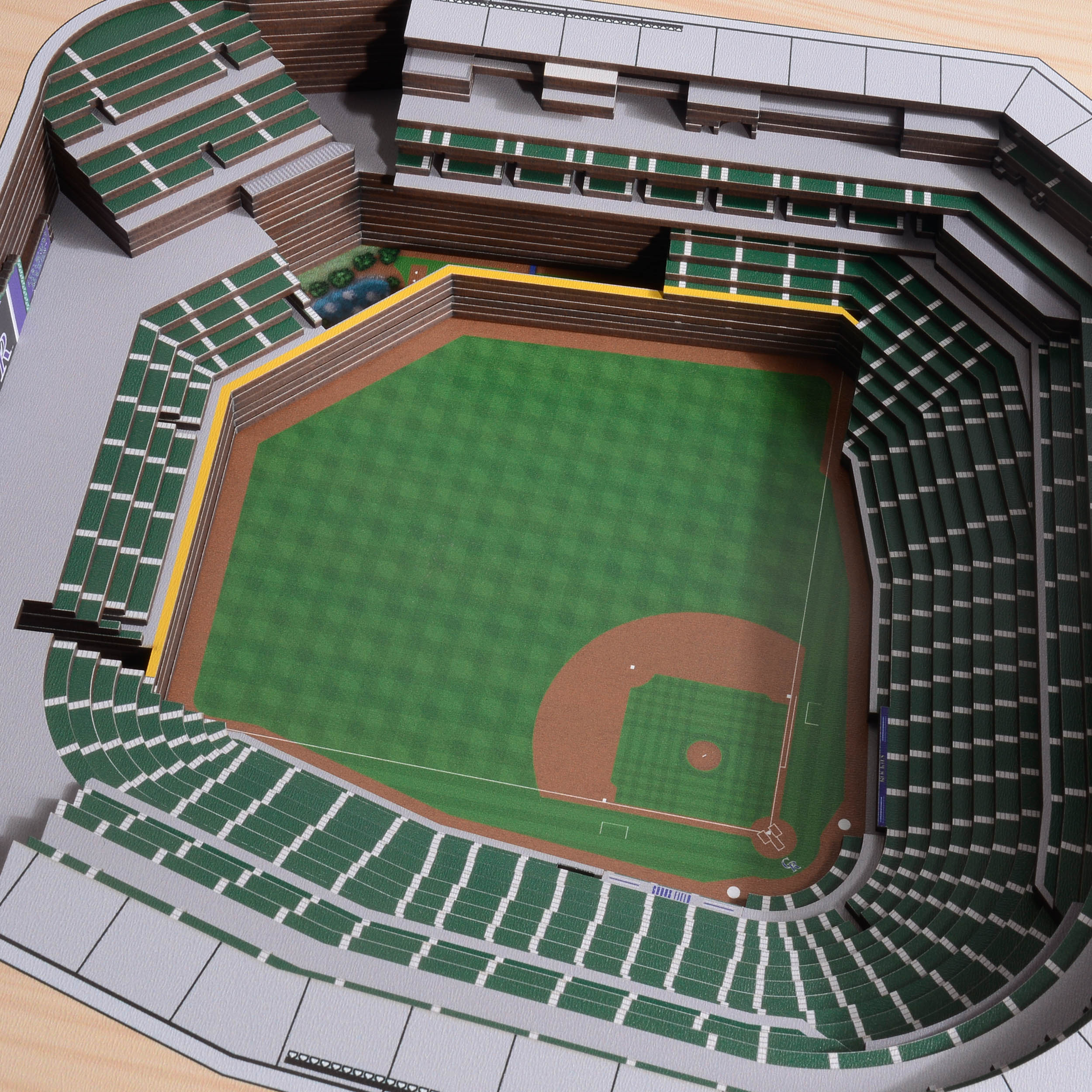 Colorado Rockies 25 Layer 25 x 19 StadiumViews 3D Wall Art Colorado Rockies 25 Layer 25 x 19 StadiumViews 3D Wall Art