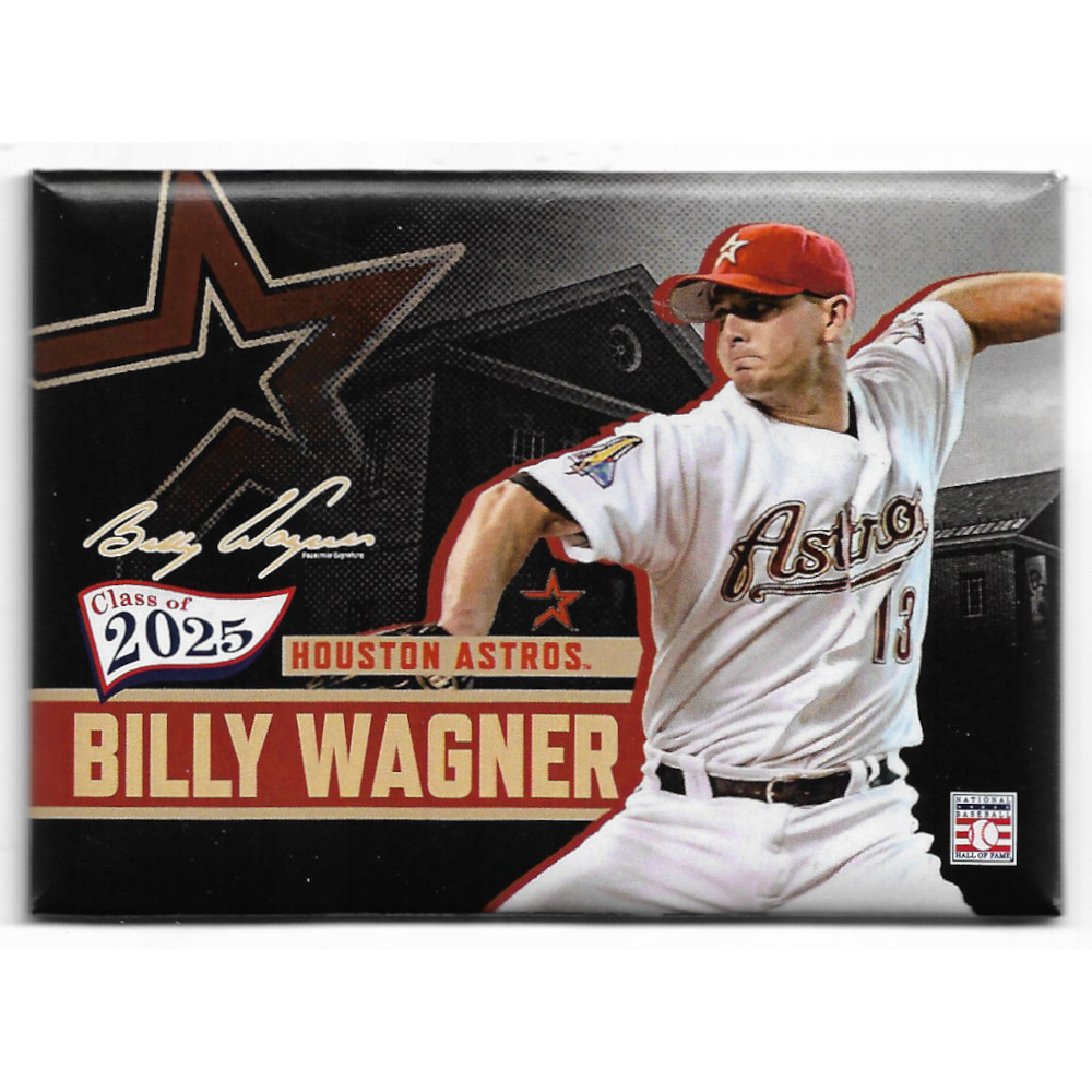 Billy Wagner Houston Astros Hall of Fame 2025 Induction Magnet