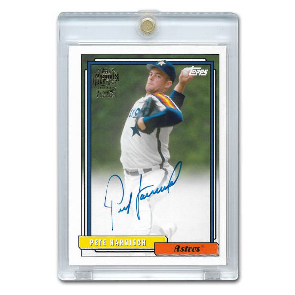 Pete Harnisch Autographed Card 2020 Topps Archives Franchise Favorites # FFA-PHA