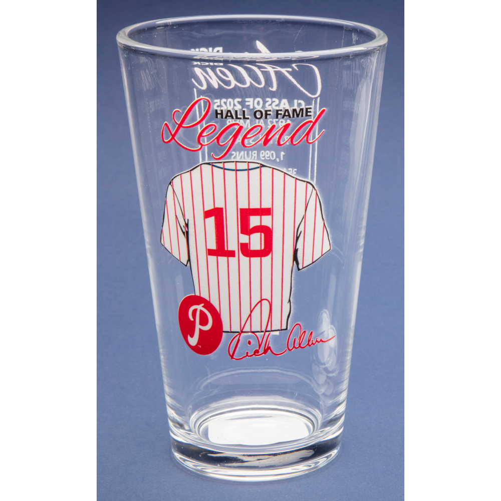 Dick Allen Baseball Hall of Fame Legend Player Pint Glass Dick Allen Baseball Hall of Fame Legend Player Pint Glass