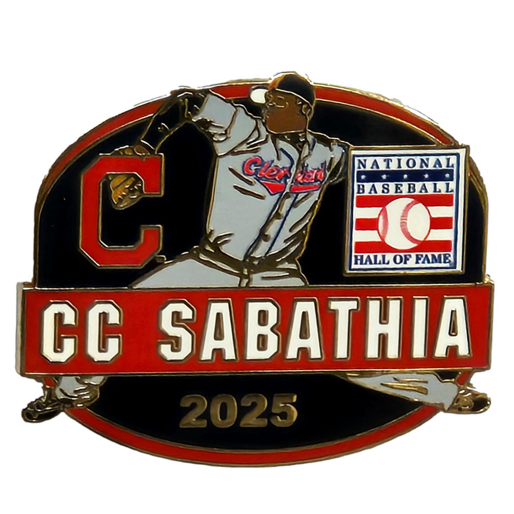 CC Sabathia Cleveland Indians Hall of Fame Class of 2025 Collector’s Pin