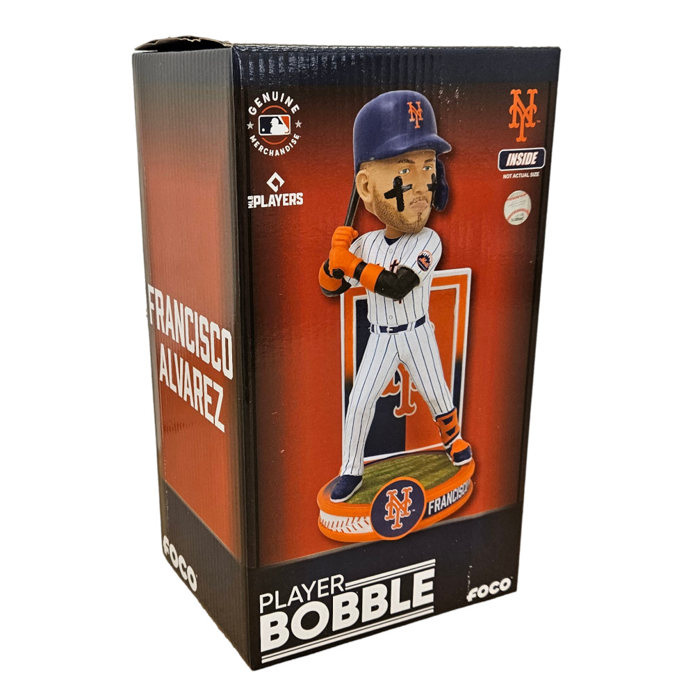 Francisco Alvarez New York Mets Forever Collectibles 2025 MLB Banner Series Bobblehead