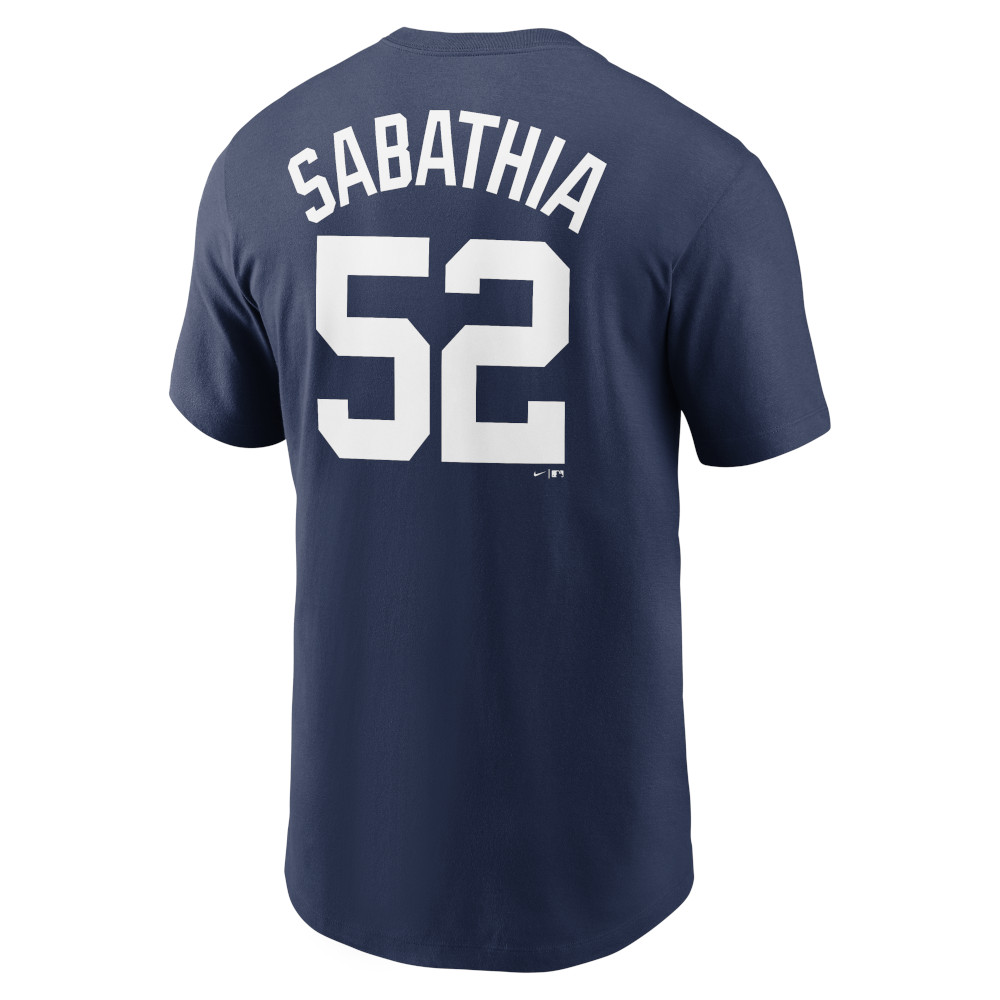 Men’s Nike CC Sabathia New York Yankees Baseball Hall of Fame 2025 Induction Name & Number T-Shirt