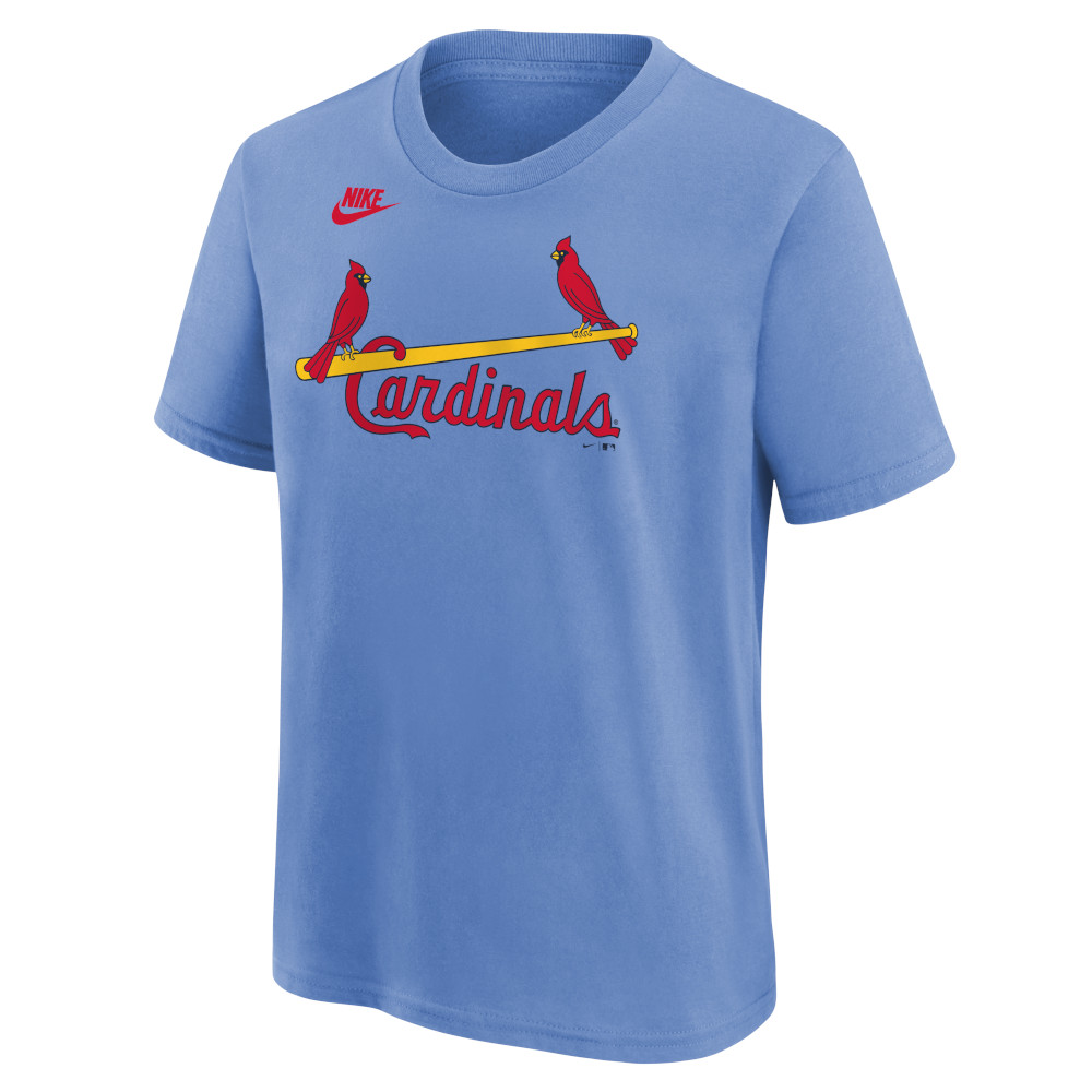 Youth Nike Ozzie Smith St. Louis Cardinals Light Blue Name & Number T-Shirt Youth Nike Ozzie Smith St. Louis Cardinals Light Blue Name & Number T-Shirt
