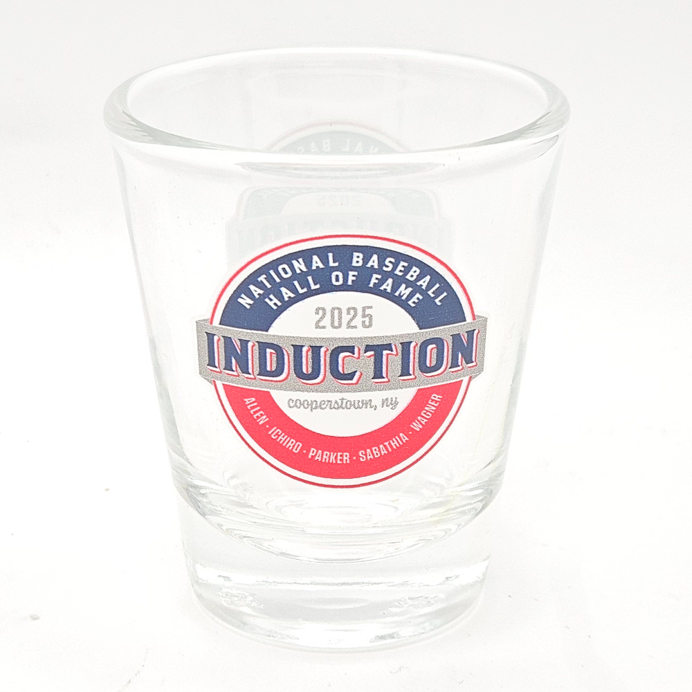Baseball Hall of Fame 2025 Induction Logo Shot Glass