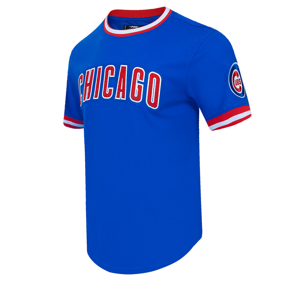 Men's Pro Standard Chicago Cubs Classic Chenille Royal T-Shirt
